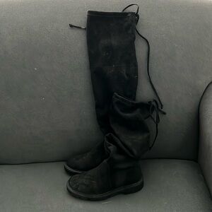 ⛵️ ⛵️ Black Faux Suede Tall Scrunch Boot ⛵️⛵️